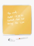 Leitz Cosy Magnetic Glass Whiteboard, Yellow