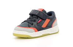 KICKERS Garçon Unisex Kinder KOUIC Basket, Marine Gris Orange, 33 EU