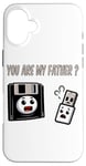 Coque pour iPhone 16 Plus Disquette vers clé USB 90s 00s Ordinateur Drôle Geek Joke