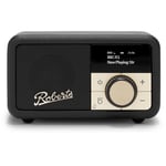 Roberts Revival Petite 2 DAB DAB+ Bluetooth Rechargeable Digital Radio Black