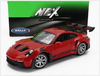 WELLY WE24122R Porsche - 911 992 GT3 Rs Coupe 2022 - Red - 1/24