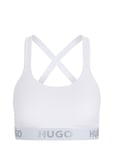 HUGO Bralette Padded Sporty Logo Vit