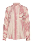 Marc O'Polo Blouse Långärmad Skjorta Rosa [Color: COMBO ][Sex: Women ][Sizes: 32,34,36,38,40,44 ]