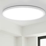 Plafonnier led 28W Luminaire Salle de Bain 1700LM Blanc Naturel 5000K Lampe de Plafond Étanche IP54 Plafonnier Salon Applicable à Salle de Bain