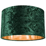 Modern Crushed Velvet Lamp Shade with Shiny Paper Inner