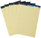 Cambridge Lined Paper A4 Refill Pad, 100 Page, Legal Pad, Yellow, Pack of 5, 400115984