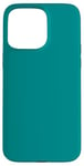 Coque pour iPhone 15 Pro Max Couleur bleu sarcelle simple