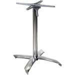 Pied de table pliant en aluminium gris