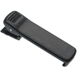 Vhbw - Clip à ceinture compatible avec Icom IC-F4GS, IC-F4GSN 100 ch, IC-F4GSW Low Band appareil radio - plastique, noir