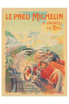 AUTO PNEU MICHELIN Réf145 - POSTER HQ 40x60cm d'une AFFICHE VINTAGE