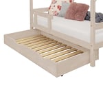 Benlemi Tiroir de lit 120 x 200 avec sommier Buddy - Beige