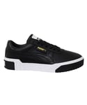 Puma Cali Womens Black Trainers Leather - Size UK 3.5