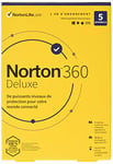 Symantec Norton 360 Deluxe - Version boîte (1 an) - 5 périphériques, Espace de Stockage de Cloud 50 GB - Mass Market - Win, Mac, Android, iOS - français