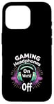 Coque pour iPhone 16 Pro Musique et jeux audio immersifs Bandes sonores Gaming Beats