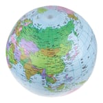 40cm INFLATABLE GLOBE Atlas World Map ReusableBlowUp Earth Ball Educational Toy