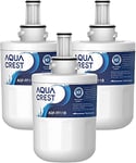 AQUA CREST DA29-00003G Filtre à Eau,Remplacement pour Samsung® Aqua Pure Plus DA29-00003G, DA29-00003B, DA29-00003A, DA97-06317A, DA61-00159A, HAFCU1/XAA, HAFIN2/EXP, APP100, Forfait Peut Varier (3)