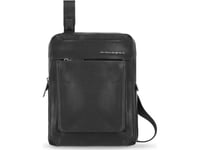 Piquadro Piquadro, Tallin, Leather, Ipad Sleeve, Crossbody Bag, Black, Ca1816w108, 21.5 X 27 X 7 Cm, For Men For Men