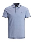 Jack & Jones Men's Jjepaulos Polo Ss Noos Polo Shirt, Blue (Bright Cobalt Detail: Slim Fit), XS