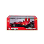 Burago- May Cheong GROUP-BBURAGO-1/18 FERRARI-2021 Casque Véhicule pour Enfant dès 3 ans-16809S, 16809S, 1/18 Ferrari Formule 1#Sainz