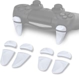 Boutons D'épaule Gâchette D'extension Pour Ps4 Slim Pro Manette,2 Paires Déclencheurs Pour Ps4 Contrôleur Prolongateurs De Pare-Chocs Ajusteurs D'amélioration Du Jeu Pour Ps4-Blanche