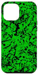 iPhone 15 Plus Green + Black Paint Splatter Pattern Case