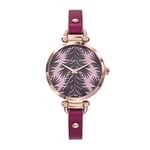 Christian Lacroix Femme Analogique Quartz Montre avec Bracelet en Cuir CLWE63