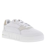 Baskets basses FEMME Puma Cali Court en cuir blanches et à lacets