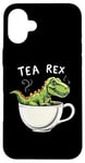 Coque pour iPhone 16 Plus Jeu de mots dinosaure Tea Rex T-Rex Tea Lover