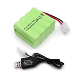 ® 9.6V Battery Pack, 2400mAh Rechargeable Ni-MH AA Battery Pack with