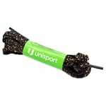 Unisport Skolisser Speckled 110x0,5cm 1-pack - Sort/gull, størrelse Black & Gold