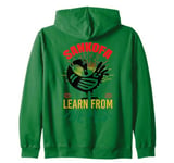 Learn From The Past African Symbol Sankofa History Zip Hoodie