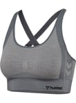 Hummel HUMMEL Shine Seamless Sports Bra Grey XL Xl female