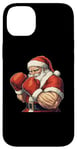 Coque pour iPhone 14 Plus Boxe du Père Noël - Boxe de Noël sur le thème des fêtes de