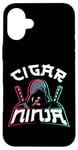 iPhone 16 Plus Cigar Smoking Ninja Vintage Cigar Ninja Case