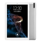 Hopeinen Tablet 10,1 tuuman IPS-näyttö 6 Gt RAM 128 Gt ROM Octa Core CPU 13MP kamera 5G WiFi Tablet 100?240V kotitoimistolle UK Plug