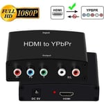 1080P HDMI vers YPbPr 5RCA Converter Scaler en Support OSD Entrée HDMI vers RGB Sortie Vidéo Composante +Audio R/L