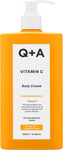 Q+A Vitamin C Body Cream: Deep Hydration & Skin Brightening Formula, Evens Skin