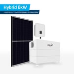 Set Hybrid 6kW + FoxESS Inverter H3-6.0-E + FoxESS CUBE 8.64kWh Energy Storage + 12x JA Solar 500Wp