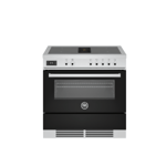 Bertazzoni PROCH94I1ENET 90cm Air-Tec Induction Top and Integrated Hood Black Electric Oven Range Cooker