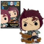 Funko POP! Tanjiro Kamado Demon Slayer Large Anime Enamel Pin #23 New