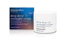 This Works Deep Sleep Overnight Cream, 60 ml - Face Cream with Persian Silk Tree Extract, Ceramides & Copper PCA to Support Skin Renewal - Nourishing Night Cream with Deep Sleep Functional Fragrance