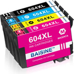 Cartouches 604Xl Compatibles Avec Les Cartouches Epson 604 Xl Pour Epson Expression Home Xp-2200 Xp-2205 Xp-3200 Xp-3205 Xp-4200 Xp-4205 Workforce Wf-2930Dwf Wf-2910Dwf Wf-2950Dwf Wf-2935Dwf