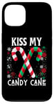 Coque pour iPhone 13 Kiss My Candy Cane Fight Naughty Ugly Pull de Noël