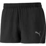 Puma Split Mens Running Shorts Black Zip Pocket Reflective Run Jogging Short