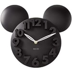 Horloge Murale Meidi Design Moderne Mickey Mouse Big Digit 3D Décoration d'intérieur - Noir