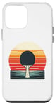 Coque pour iPhone 12 mini Retro Sunset Table Tennis Player Ping Pong Paddle