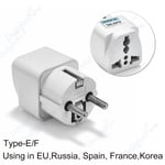 Adaptateur de prise universel AU Australie,adaptateur de voyage,convertisseur de prise électrique,chargeur d'alimentation,EU,US,UK vers AU - Type 4.8mm EU White-100pcs