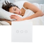 Interrupteur de rideau intelligent, t&eacute;l&eacute;commande sans fil WiFi, moteur &eacute;lectrique, interrupteur mural tactile pour volet roulant de chambre &agrave; coucher, ac 100-240V