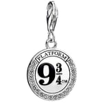 Harry Potter Sterling Silver Platform 9 3/4 Necklace Embellished with Swarovski Crystals