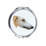 Borzoi - peili kuva ja geometrinen merkki Art-Dog-merkiltä